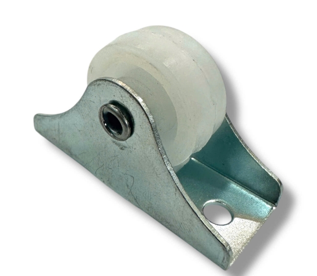 BÁNH XE TRỢ LỰC MINI IN 23-25 , Đường Ray Cố Định Con Lăn Nhựa Chống Mài Mòn Màu Trắng Phụ Kiện Nội Thất