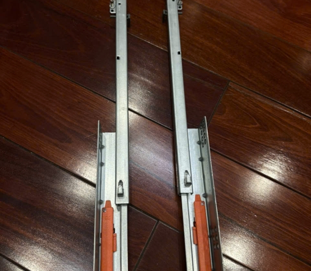 Ray âm 3 tầng giảm chấn QC 250-500MM NGŨ KIM PHÁT TRIỂN