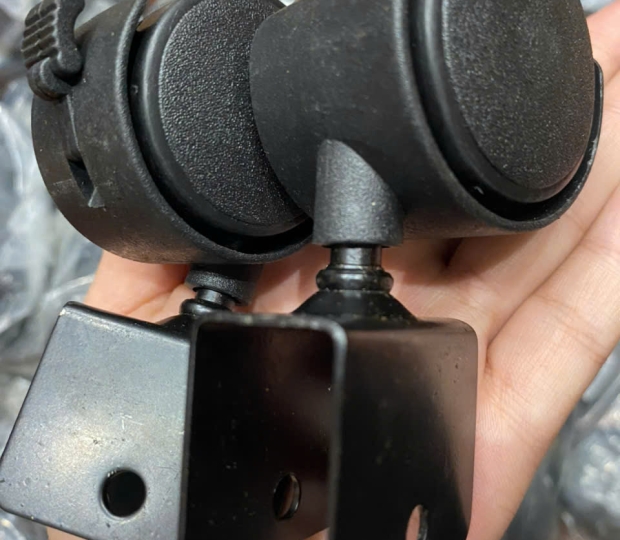 BÁNH XE NHỰA ĐEN TRẮNG 30 40 50MM