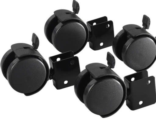 BÁNH XE NHỰA ĐEN TRẮNG 30 40 50MM