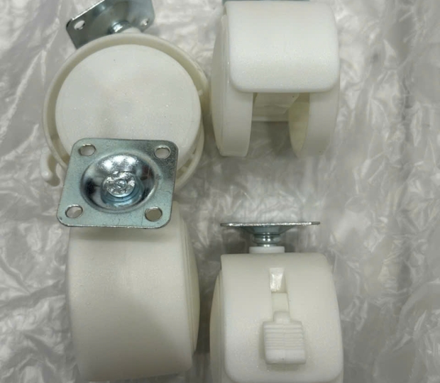 BÁNH XE NHỰA ĐEN TRẮNG 30 40 50MM