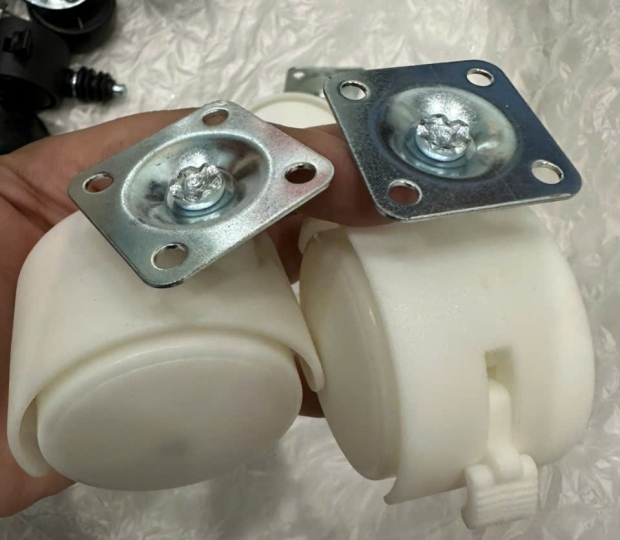 BÁNH XE NHỰA ĐEN TRẮNG 30 40 50MM